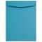 JAM Paper 9" x 12" Brite Blue Hue Open End Catalog Colored Envelopes